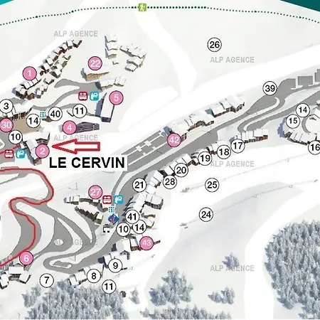 Appartement Résidence Le Cervin - 2 Pièces 4 Pers- Wifi- Le Cervin- 114ce-plagne Soleil Mae-5014 La Plagne